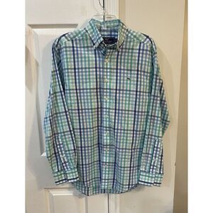 Vineyard Vines Men's Plaid Regual‎ Fit Whale Shirt Button Down Sz S